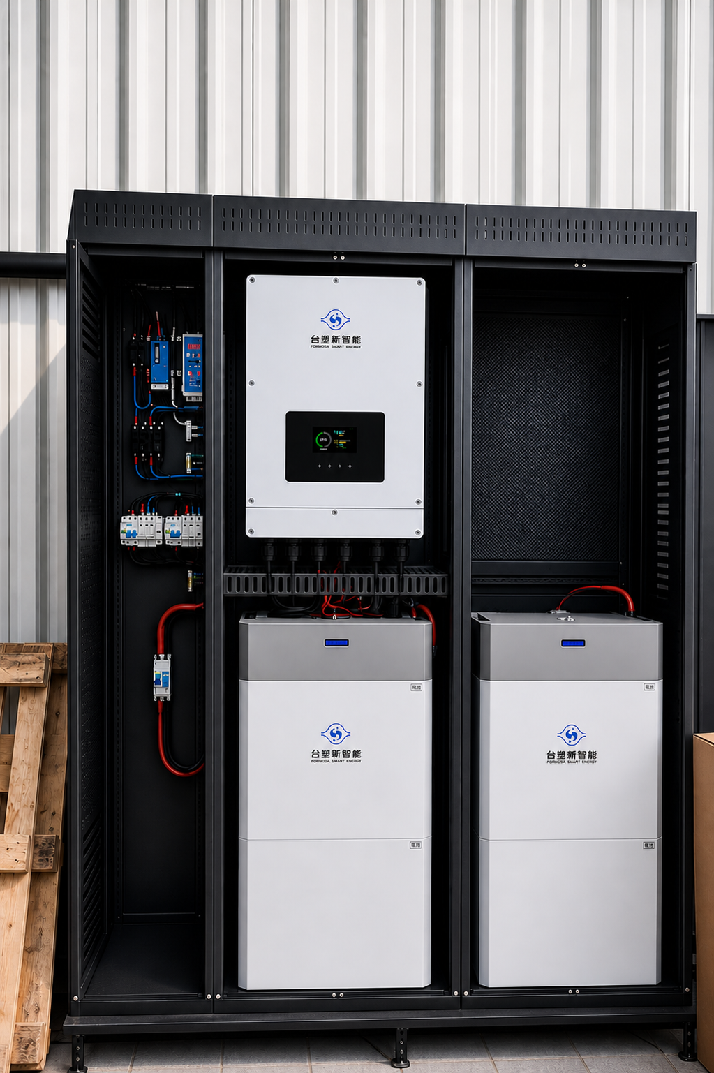 台塑 10KW主機 + 13.6度電 儲能