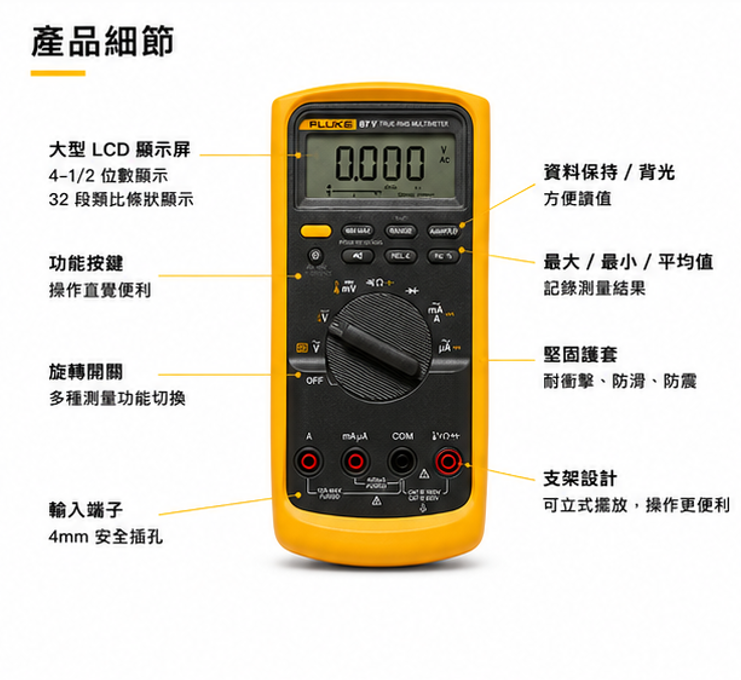 FLUKE 87V 萬用電表
