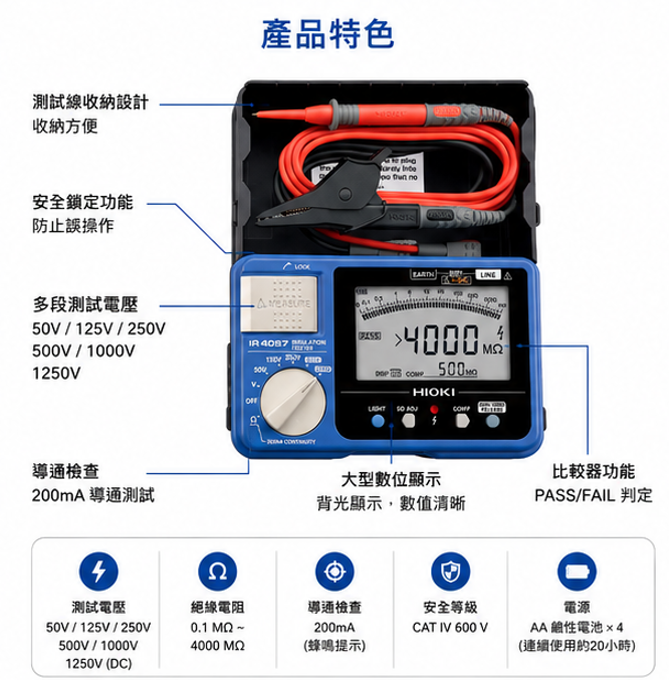 HIOKI IR4057-50 數位型高阻計