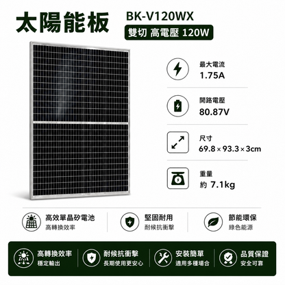 太陽能板 高電壓 雙玻雙切 (小板)