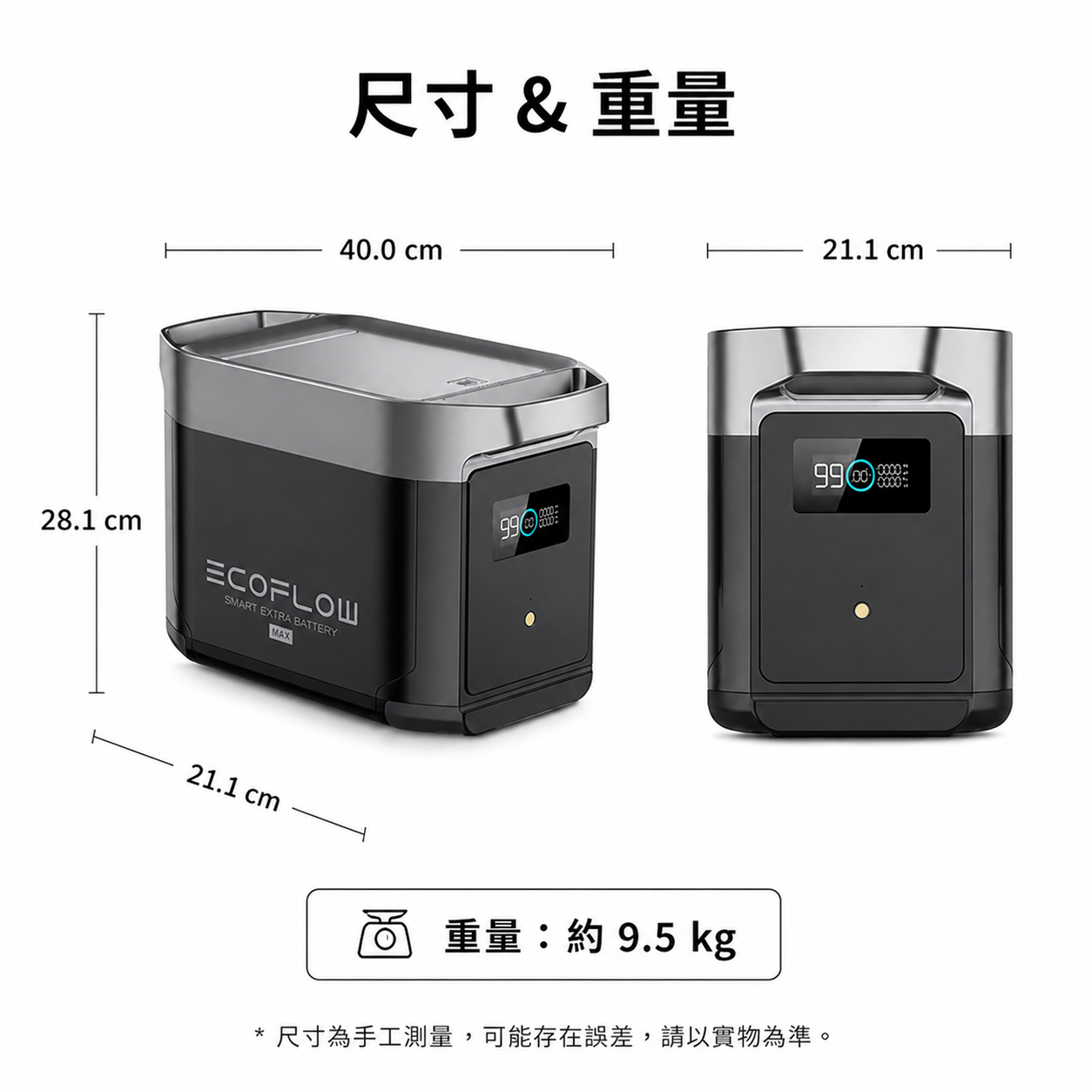 EcoFlow 額外電池 一度電 (EFDT2-EB) - 預購中