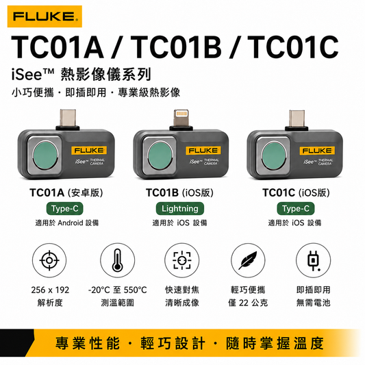 FLUKE TC01A/TC01B/TC01C 手機型熱影像儀