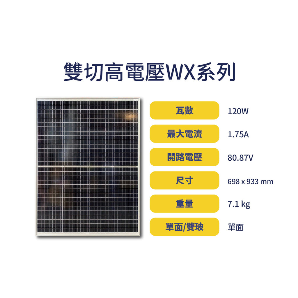 雙切高電壓WX系列太陽能板